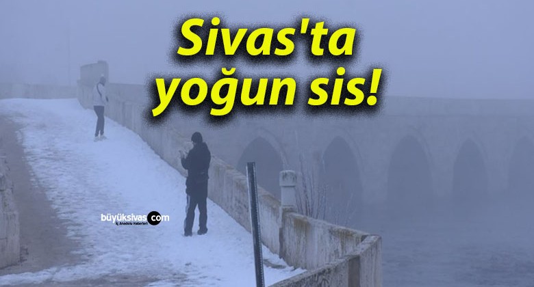 Sivas’ta yoğun sis!