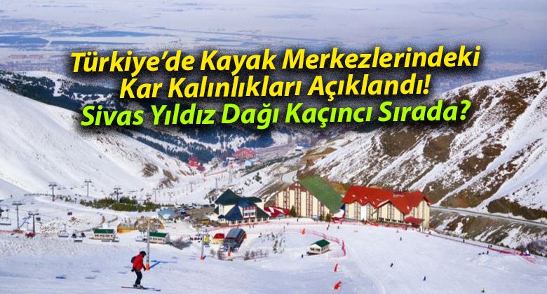 Türkiye’de Kayak Merkezlerindeki Kar Kalınlıkları Açıklandı! Sivas Yıldız Dağı Kaçıncı Sırada?