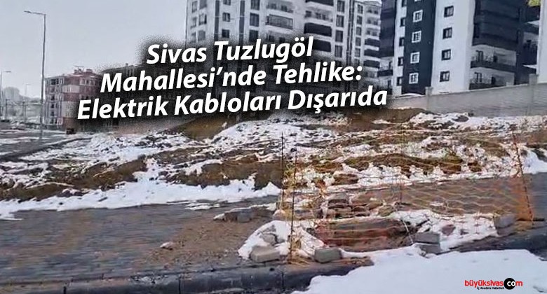 Sivas Tuzlugöl Mahallesi’nde Tehlike: Elektrik Kabloları Dışarıda