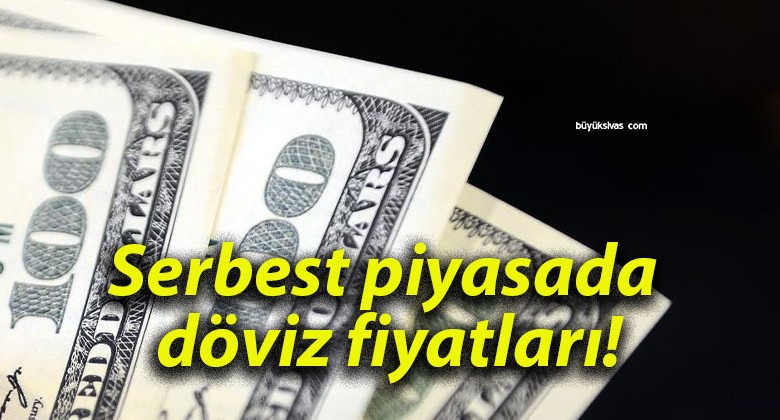 Serbest piyasada döviz fiyatları!