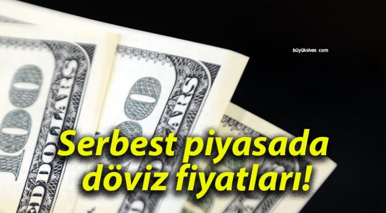 Serbest piyasada döviz fiyatları!