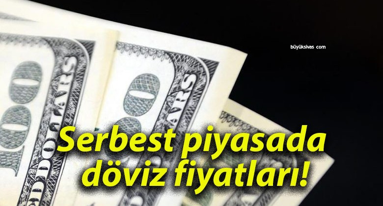 Serbest piyasada döviz fiyatları!