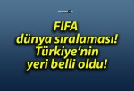 FIFA dünya sıralaması! Türkiye’nin yeri belli oldu!