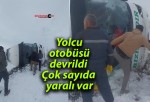 Yolcu otobüsü devrildi: Çok sayıda yaralı var