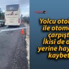 Yolcu otobüsü ile otomobil çarpıştı! İkisi de olay yerine hayatını kaybetti