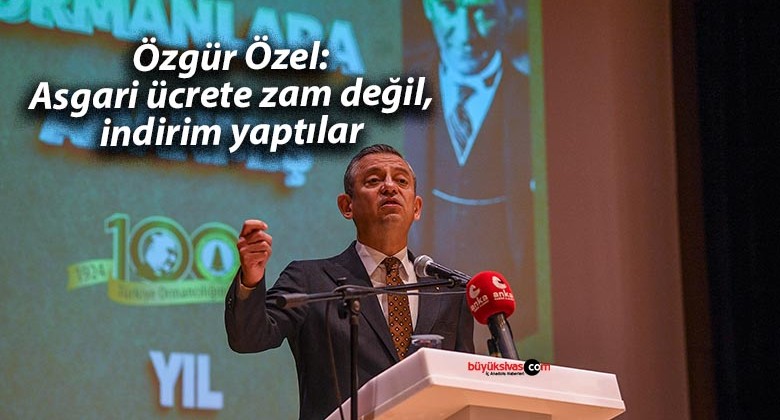 Özgür Özel: Asgari ücrete zam değil, indirim yaptılar