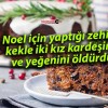 Noel için yaptığı zehirli kekle iki kız kardeşini ve yeğenini öldürdü