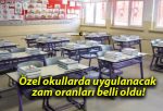 Özel okullarda uygulanacak zam oranları belli oldu!