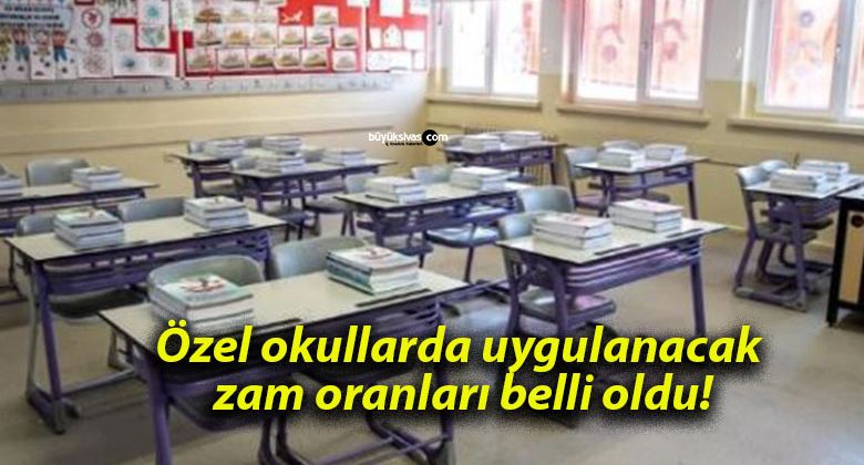 Özel okullarda uygulanacak zam oranları belli oldu!