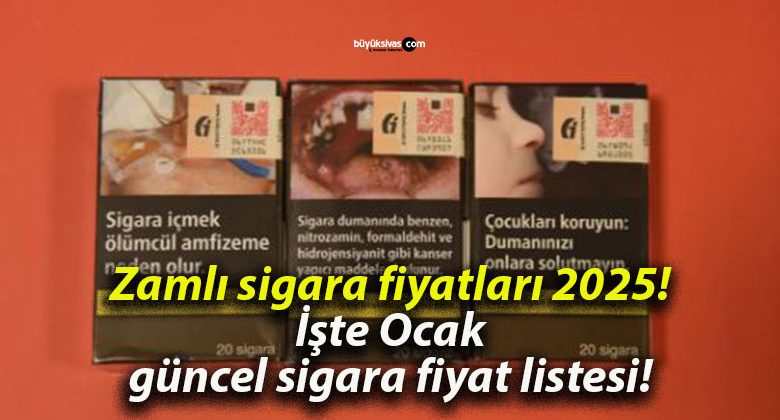 Zamlı sigara fiyatları 2025! İşte Ocak güncel sigara fiyat listesi!