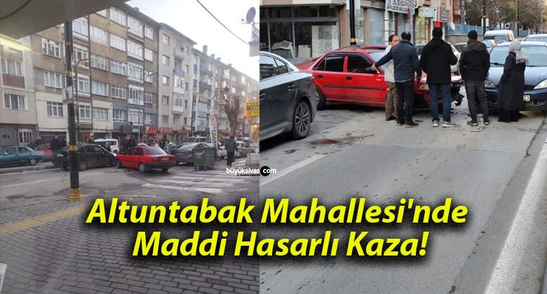 Altuntabak Mahallesi’nde Maddi Hasarlı Kaza!