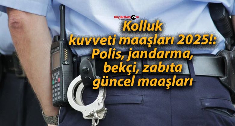 2025 Yılında Polis, Jandarma, Bekçi ve Zabıta Maaşları Ne Kadar Olacak?