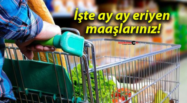 İşte ay ay eriyen maaşlarınız!