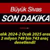 30 Aralık 2024-2 Ocak 2025 arasında 2 milyon 749 bin 743 araç denetlendi!