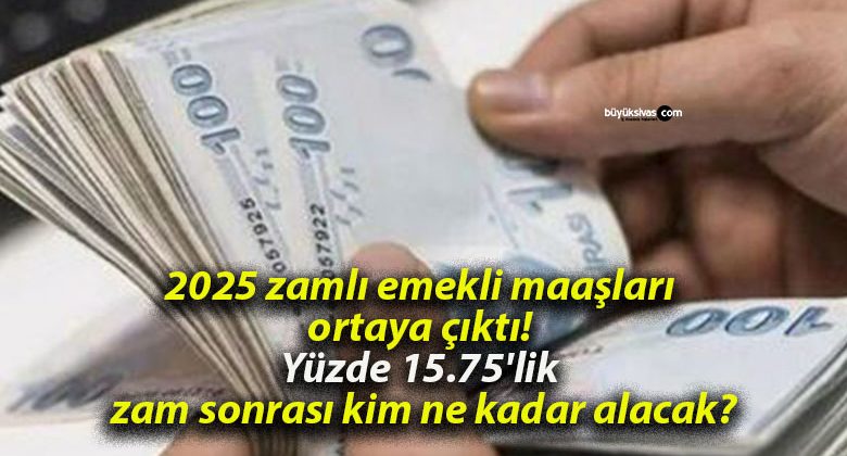 2025 zamlı emekli maaşları ortaya çıktı! Yüzde 15.75’lik zam sonrası kim ne kadar alacak?