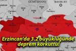 Erzincan’da 3.2 büyüklüğünde deprem korkuttu!