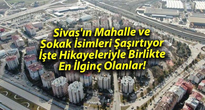 Sivas’ın Mahalle ve Sokak İsimleri Şaşırtıyor: İşte Hikayeleriyle Birlikte En İlginç Olanlar!