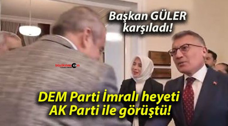 DEM Parti İmralı heyeti AK Parti ile görüştü!