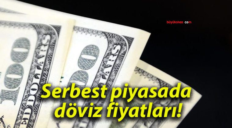 Serbest piyasada döviz fiyatları!