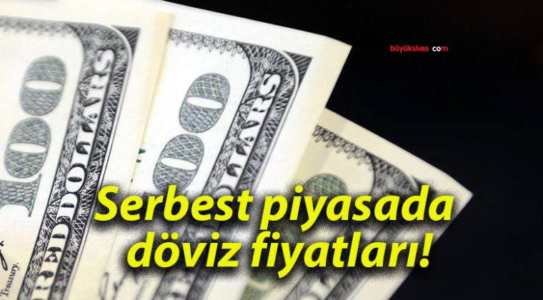 Serbest piyasada döviz fiyatları!