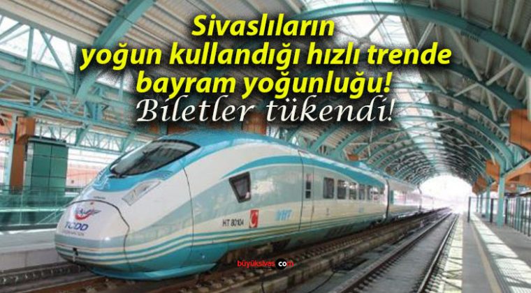 Sivaslıların yoğun kullandığı hızlı trende bayram yoğunluğu! Biletler tükendi!